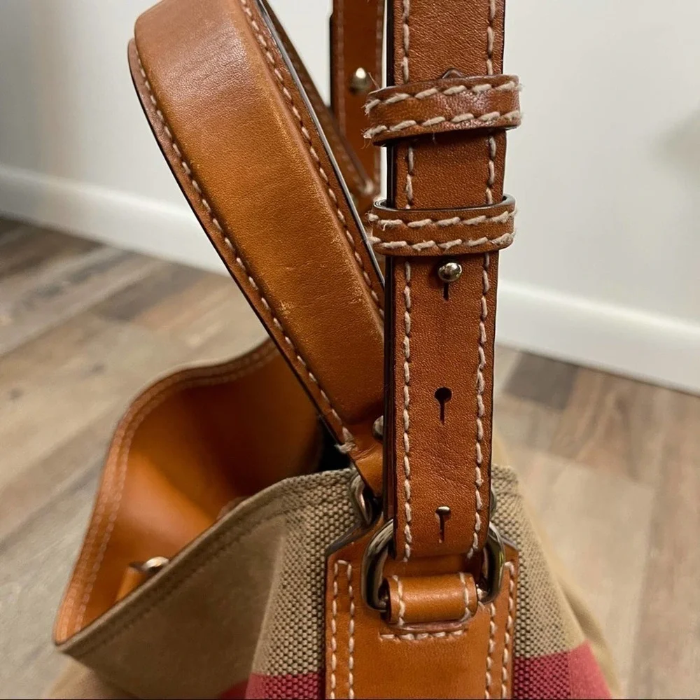 BURBERRY CANVAS MEGA CHECK MEDIUM ASHBY HOBO